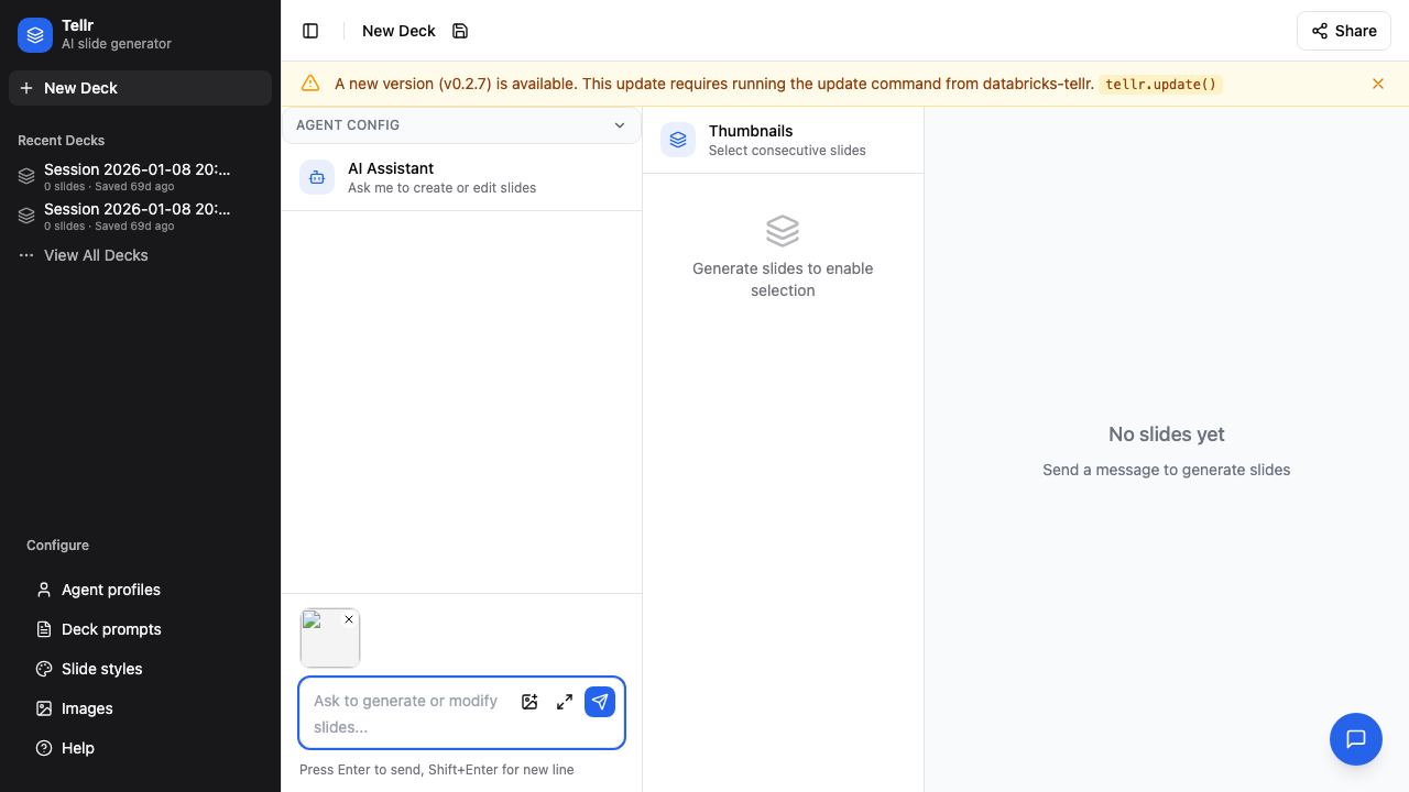 Chat input with pasted image