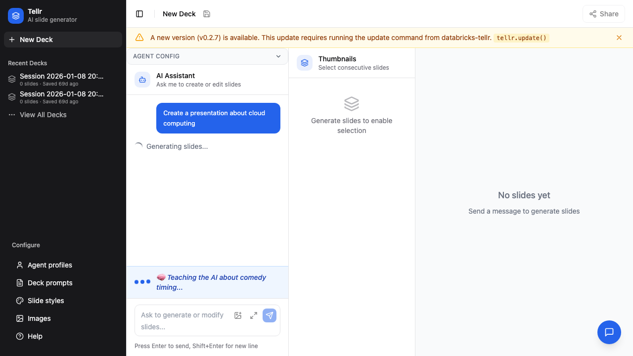 Google Slides option